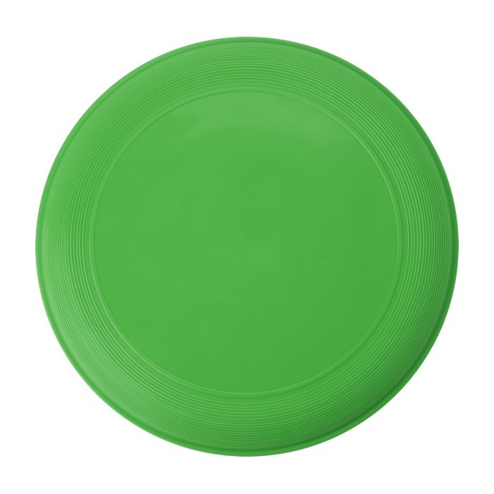 Frisbee personalizado con logo serigrafiado para eventos Santa Mónica color verde primera vista