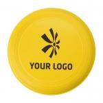 Frisbee personalizado con logo serigrafiado para eventos Santa Mónica color amarillo segunda vista