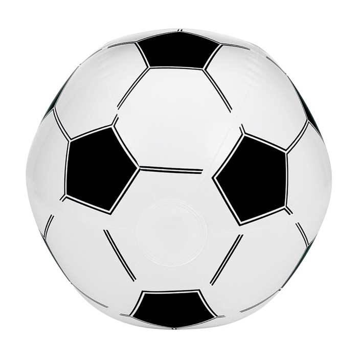 Balón inflable personalizado de PVC con estilo fútbol retro League color blanco primera vista Balón inflable personalizado de PVC con estilo fútbol retro League color blanco primera vista
