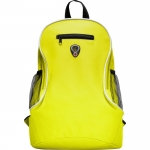 Mochila barata de poliéster con diversos compartimentos Travel color amarillo segunda vista