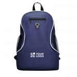 Mochila barata de poliéster con diversos compartimentos Travel vista principal