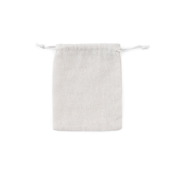 Rompecabezas fexible para crear formas en bolsa de algodón Woody color natural decima vista