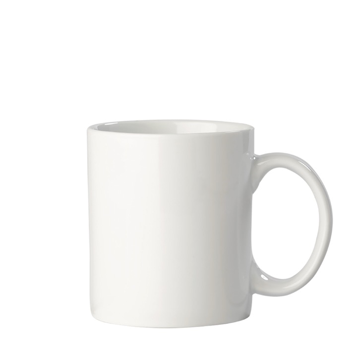 Taza promocional blanca de cerámica especial para sublimación 300ml color blanco segunda vista
