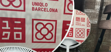 Los abanicos publicitarios de Uniqlo