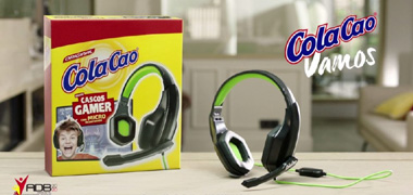 Auriculares promocionales de Cola Cao