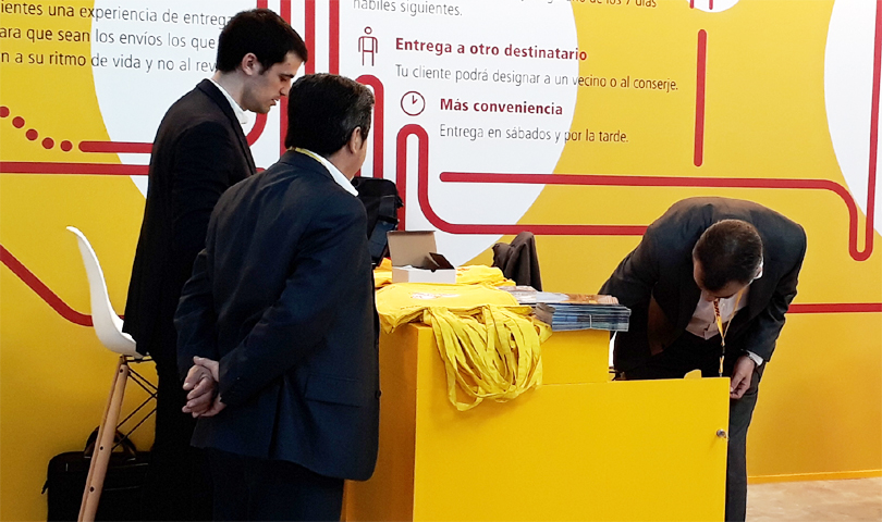 Bolsas de tela personalizadas con logo empresa DHL