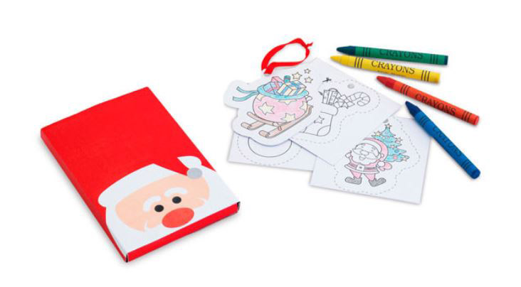 Set de colorear personalizado Santa Claus