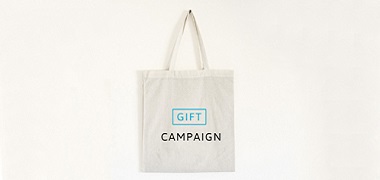 Bolsas personalizadas tela Gift Campaign