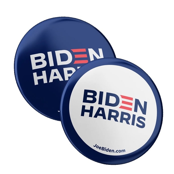 chapas personalizadas Biden Harris