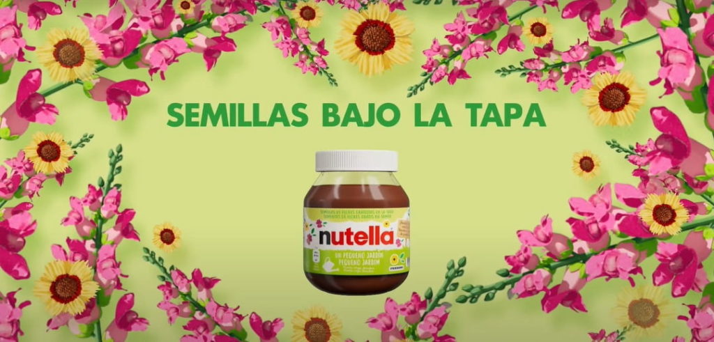 Nutella bote con semillas