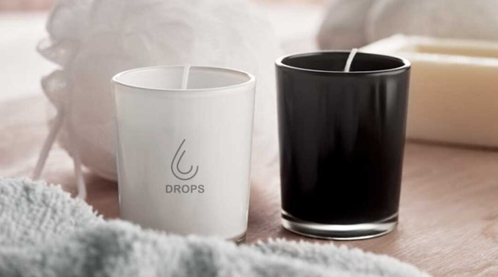 velas con logotipo