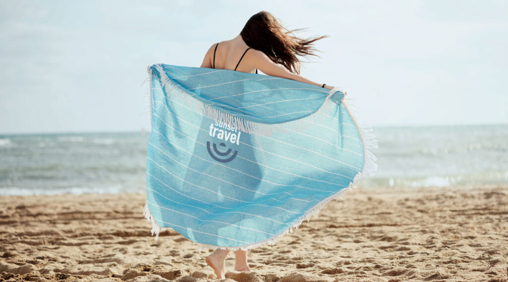 toallas de playa con logo