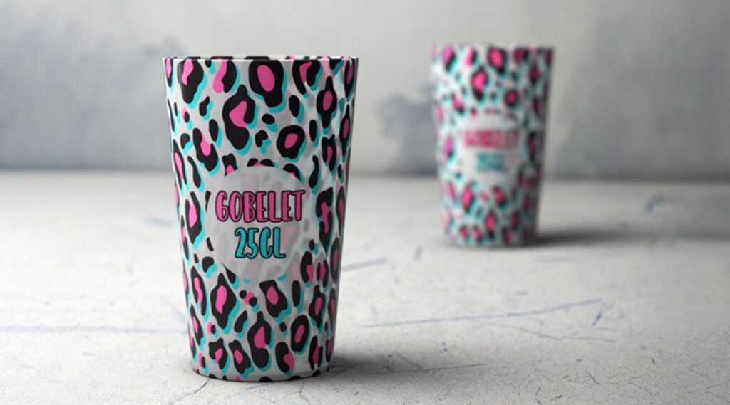 vasos con serigrafía