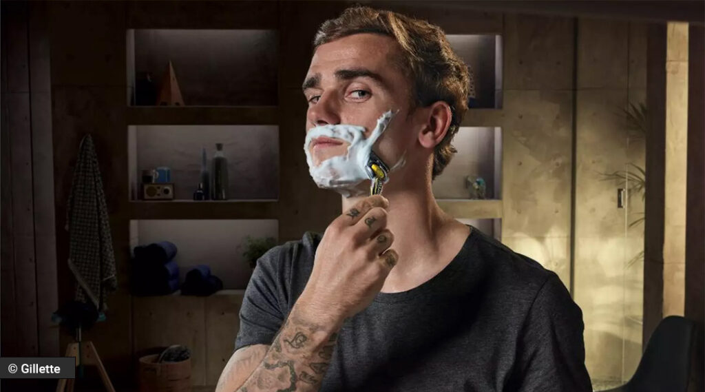 Antoine Griezmann en anuncio de Gillete