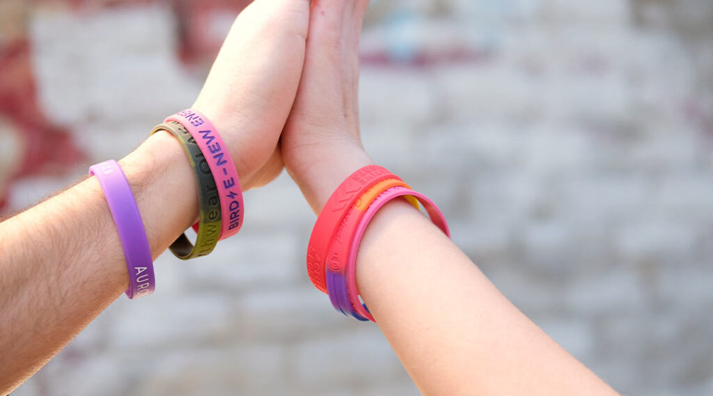 Pulseras de silicona con logotipo