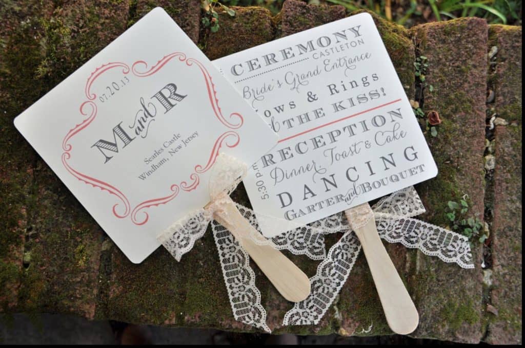 Abanicos personalizados para bodas