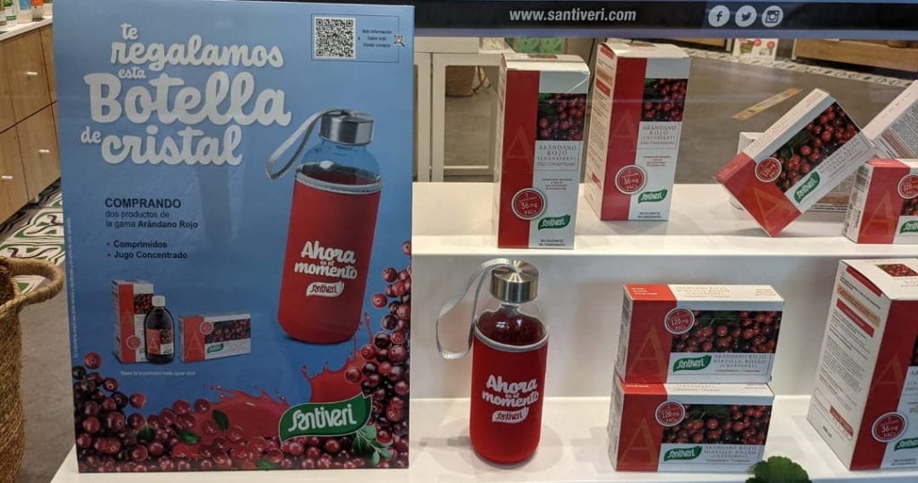 botella promocional farmacia