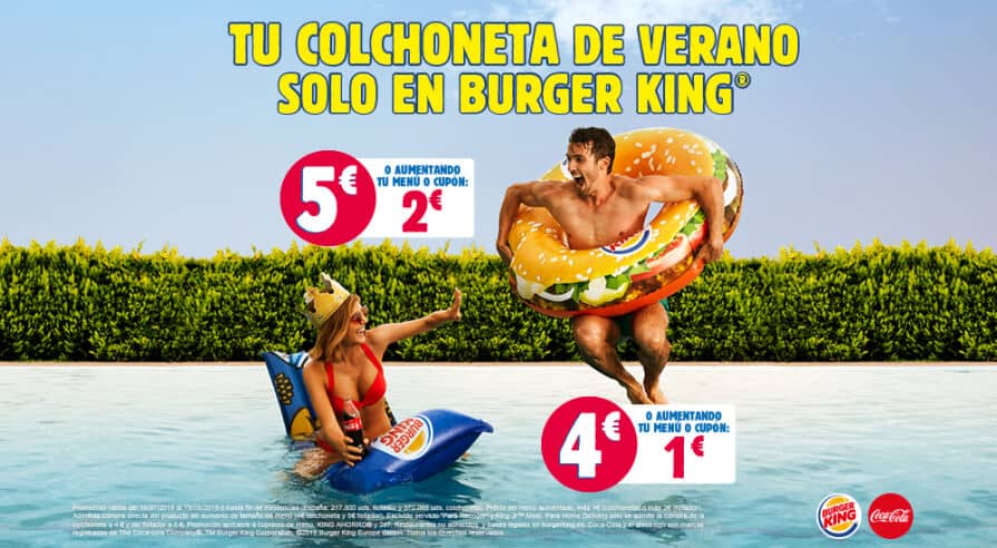 Anuncio del flotador personalizado de Burger King
