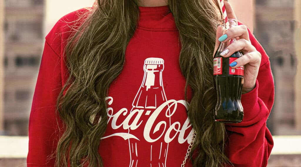sudadera coca-cola