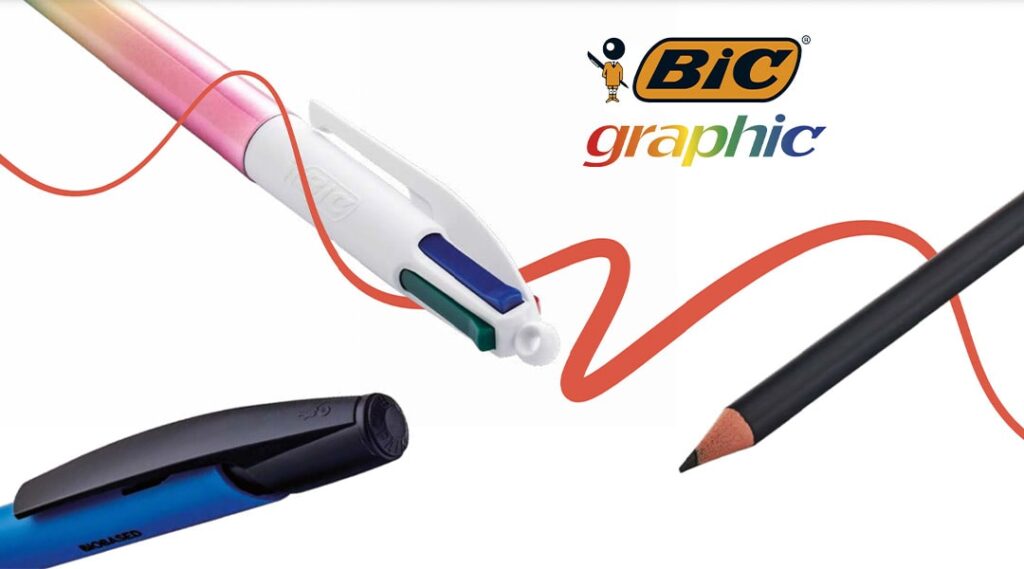 Artículos de escritura de la marca BIC