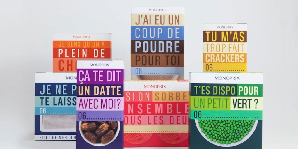 Packaging productos Monoprix
