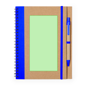 En la portada de la libreta