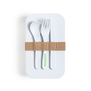 En el mango del tenedor