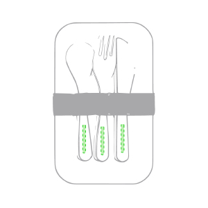 En el mango del cuchillo