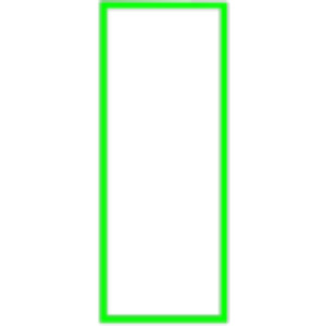 parte frontal en medio