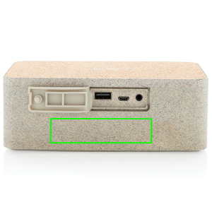 Parte frontal y baja del artículo