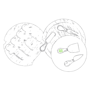 Mango utensilio 2 cara a