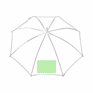 En un panel del paraguas