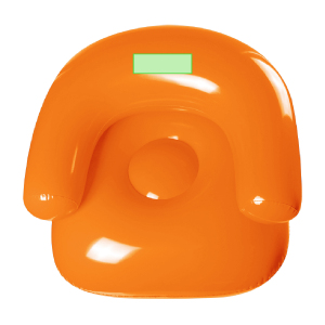 En la parte superior del resplado