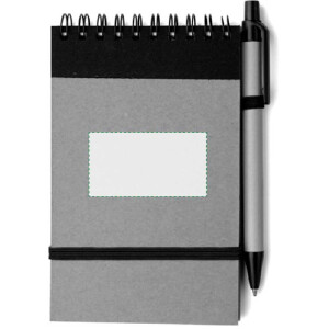 Junto al clip, escritura diestra