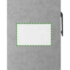 Junto al clip, escritura zurda