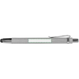 Junto al clip, escritura zurda