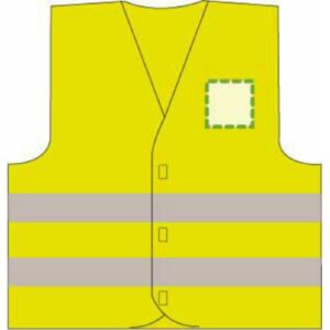 Logo en la parte izquierda del pecho