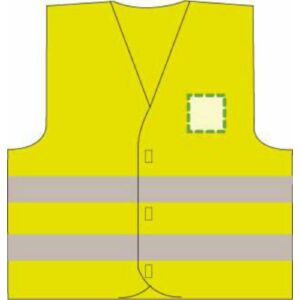 Logo en la parte izquierda del pecho