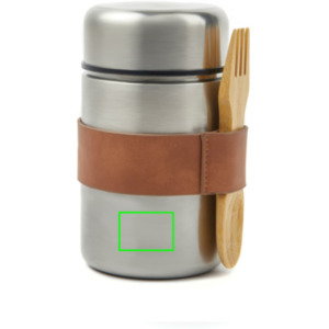 parte frontal y baja del artículo