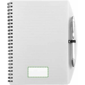 Junto al clip, escritura diestra