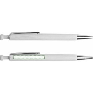 Junto al clip, escritura zurda