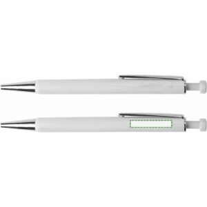 Junto al clip, escritura diestra