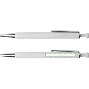 Junto al clip, escritura zurda