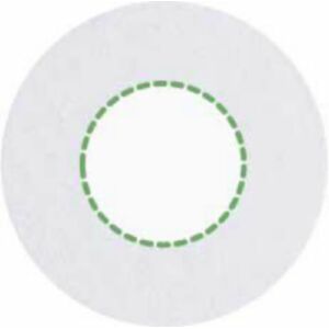 En la placa de metal