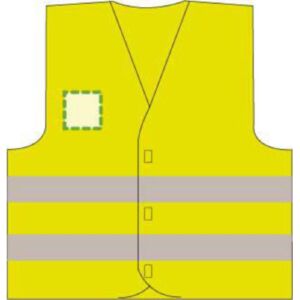 Logo en la parte izquierda del pecho