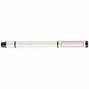 On the cap 180 degrees below the clip