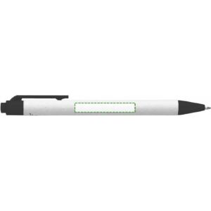 Junto al clip, escritura zurda