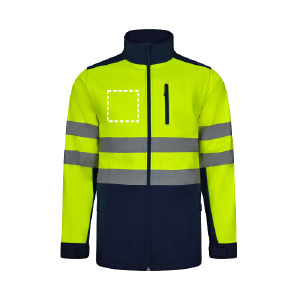 Chaqueta reflectora Lado izquierdo