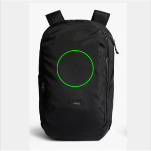 parte frontal del artículo