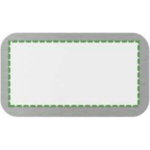 En la placa de metal